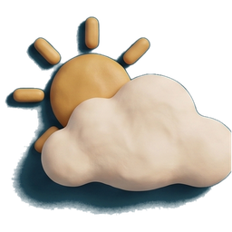 Partly cloudy